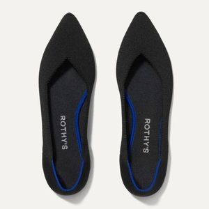 Rothys The Point Black Solid Pointed Flats
